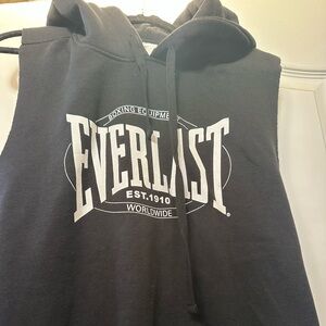 NEW Everlast Charcoal Sleeveless Hoodie